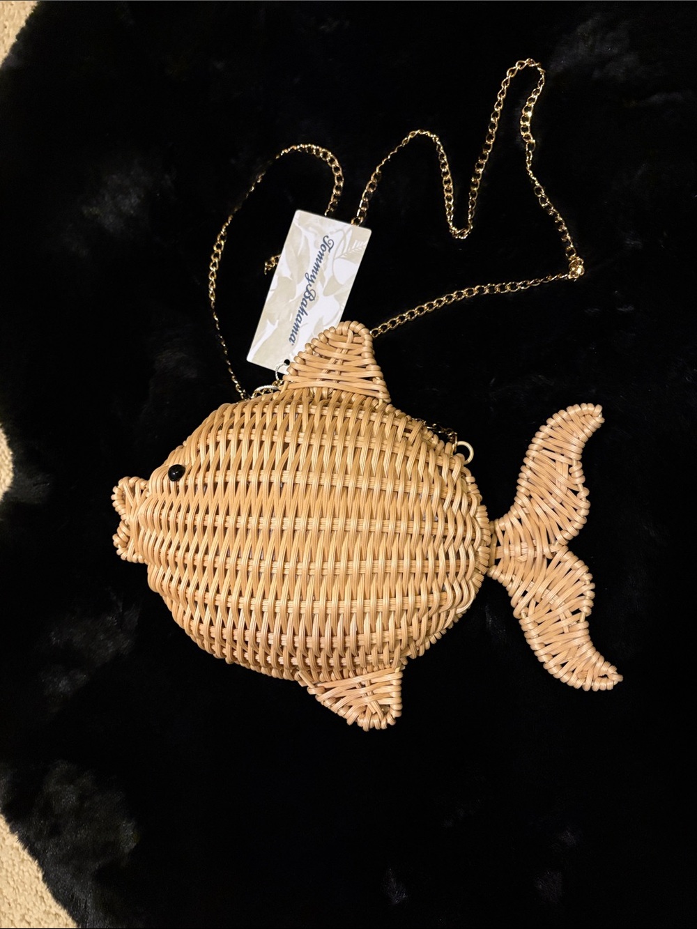 Tommy Bahama 3-D Woven Fish Crossbody - Picture 2 of 8